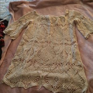 Crocheted beach cover up